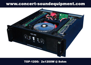 Nightclub Sound Equipment / 2x1200W Class H High Power Analogue Amplifier For Subwoofer , Disco , Concert